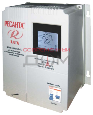 Стабилизатор напряжения РЕСАНТА Lux АСН-5000Н/1-Ц